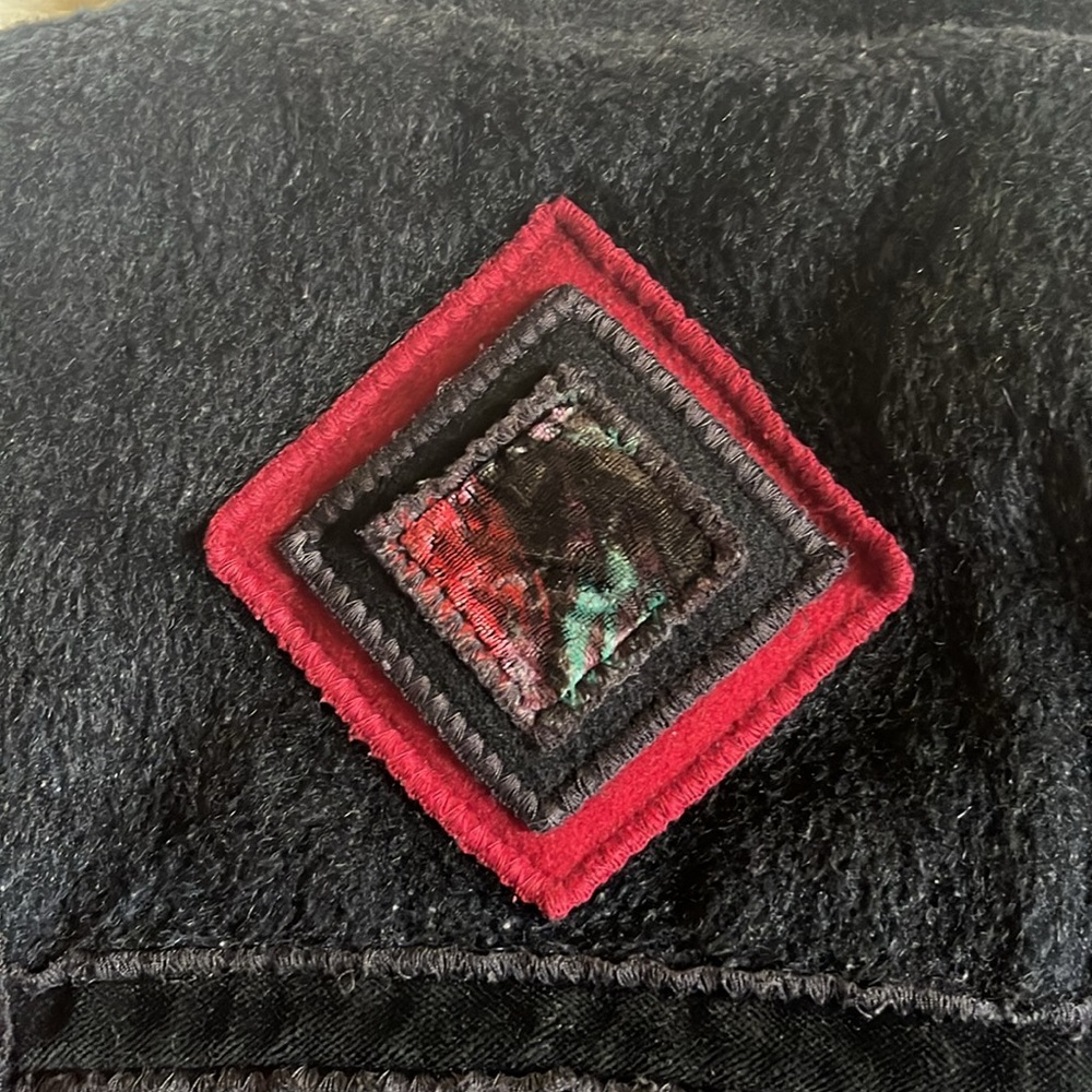 Gorgeous Vintage Coloratura Western Jacket Red Black Warm Small to Medium - Picture 9 of 16